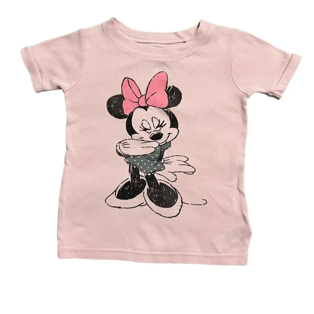 Old Navy + Disney 3T Pink Minnie Mouse Short Pajamas